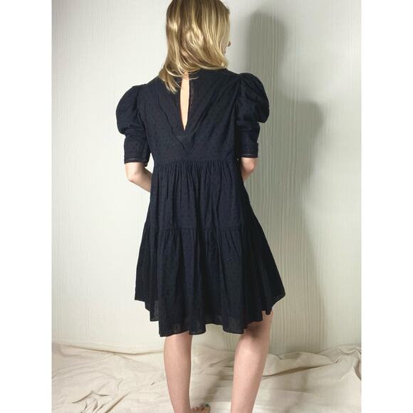 FOREVER THAT GIRL Jane Tunic Lace Black Cotton Minidress NWT US MEDIUM ANTHRO - Picture 8 of 13